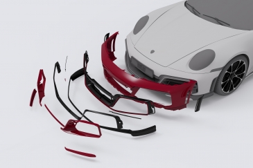 Techart Front Bumper for 992 Turbo S