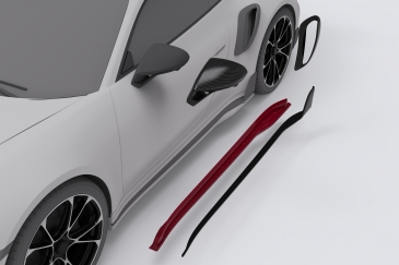 Techart Side Skirts For 992 Turbo S